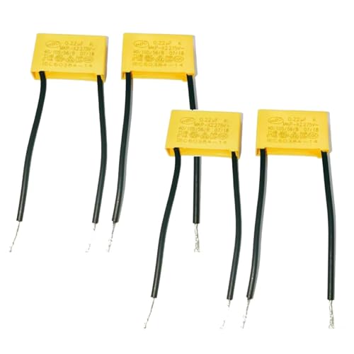 fuchswerk LED Entstörkondensator Kondensatore - Sicherheitskondensatoren für Blinkende, Glimende LED Entstörkondensator Radial - 0,22µF 275V X2 | 4 Stück von fuchswerk