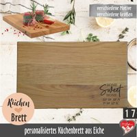 Küchenbrett Aus Eichenholz Mit Persönlicher Gravur Küchenbrett Aus Eichenholz Mit Persönlicher Gravur von fuerdichvonherzen