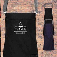 Personalisierte Grillschürze | Jeansschürze Mit Grillmotiv von fuerdichvonherzen