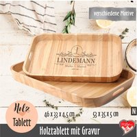 Personalisiertes Holztablett | Serviertablett Mit Gravur Hochzeitsgeschenk von fuerdichvonherzen