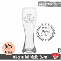 Weizenglas Mit Individueller Gravur | Personalisiertes Weißbierglas Geschenk Für Papa, Opa Weizenglas Mit Individueller Gravur | Personalisiertes Weißbierglas Geschenk Für Papa, Opa von fuerdichvonherzen