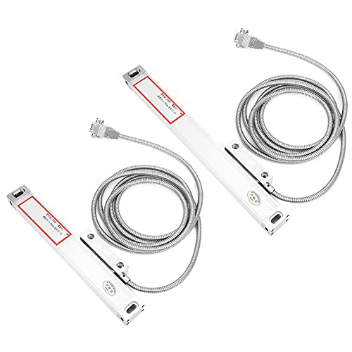 Lineare Encoder-Skala, Aluminiumlegierung, 2 Stück, hohe Genauigkeit, 0–100 mm, 0–200 mm Hub, digitale Anzeigeskala für JCS900-2AE/JCS900-3AE Digitalanzeige von fuik