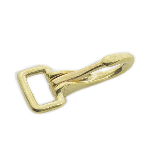Fujiyuan 2 Stück Dreh-Clip Karabinerhaken Trigger-Gurtband Handtasche Schulterschnallen Messingverschluss Lederwaren 20 mm von fujiyuan
