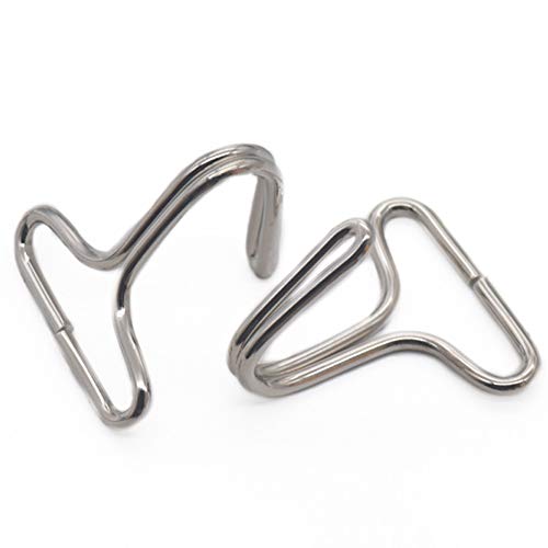 fujiyuan 10 PCS Haken Ring Bundle Gurt Auto Sitzkissen Haken für Ribbon Gürtelschlaufe Hanger Clip Style B: 25mm nickel von fujiyuan