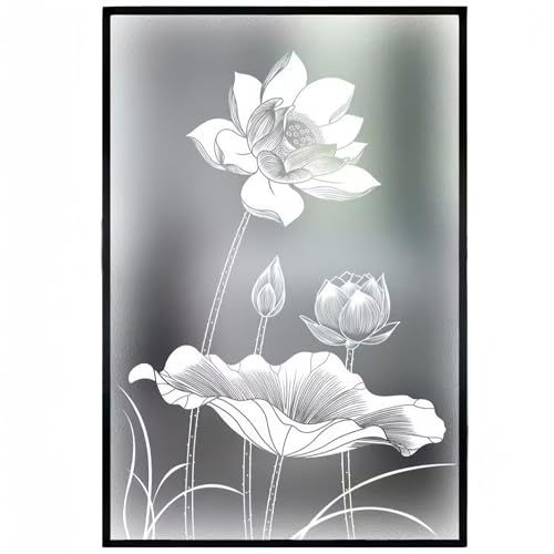 Fensterfolie Streifen Sichtschutzfolie,FensterfolieStreifenBlickdicht Sichtschutzfolie,SichtschutzfolieBlickdichtAnti-UVExquisiteMuster bereichernIhrLeben,geeignetfürWohnzimmer,Bad,Kücheusw.(K,80*120C von fukixuz