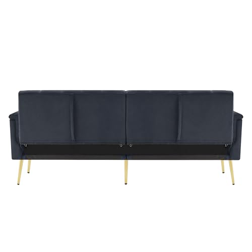 fullarrive Schlafsofa Klappbar 2 Sitzig Schlaffunktion 5 Winkel Verstellung Rückenlehne Armlehnen Samtstoff Stabil Modern für Wohnzimmer Gästezimmer Schwarz fullarrive Schlafsofa Klappbar 2 Sitzig Schlaffunktion 5 Winkel Verstellung Rückenlehne Armlehnen Samtstoff Stabil Modern für Wohnzimmer Gästezimmer Schwarz von fullarrive