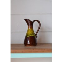 Mid Century Mod Keramikvase Krug Vintage Display Japan von funkyflamingoau