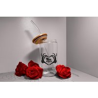 Dark Romance Trinkglas Mit Strohhalm | Becher Bambusdeckel Bierdosenglas Bookish Geschenkidee Für Booktok Fan Smut von funkysurprises