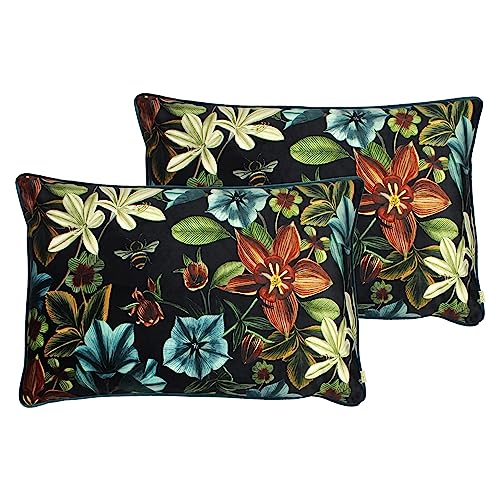 Evans Lichfield Midnight Garden Feather Filled Cushions Twin Pack von furn.