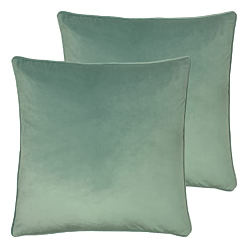 Evans Lichfield Opulenz-Twin Pack-Feder-gefüllte Kissen, Polyester, EAU de, 55 x 55cm, 2 von furn.
