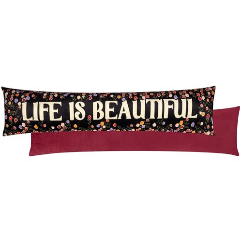 Furn La Vida Life is Beautiful Samt-Zugluftstopper – Mehrfarbig – 20 x 92 cm Furn La Vida Life is Beautiful Samt-Zugluftstopper – Mehrfarbig – 20 x 92 cm von furn.