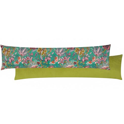 Furn Viranai Zugluftstopper mit exotischem Blumenmuster – Seeblau – 20 x 92 cm Furn Viranai Zugluftstopper mit exotischem Blumenmuster – Seeblau – 20 x 92 cm von furn.