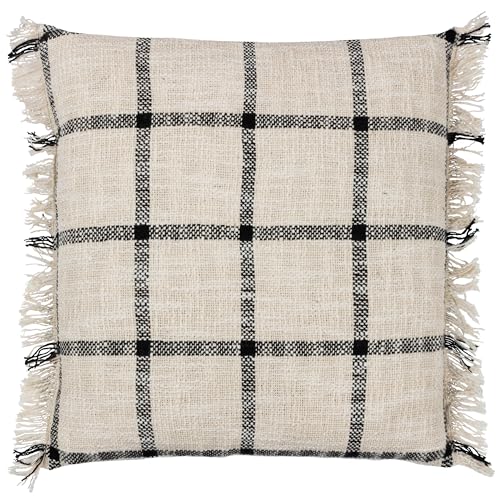 Yard Beni Check Kissen mit Fransen, Polyester gefüllt Yard Beni Check Kissen mit Fransen, Polyester gefüllt von furn.