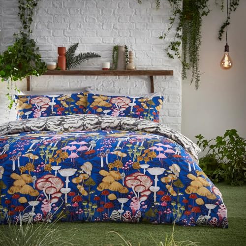furn. Amanita Bettbezug-Set, Kobaltblau, Doppelbett von furn.