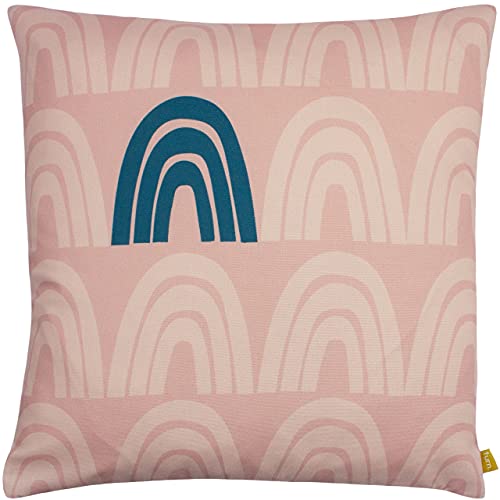 furn. Be Kind Regenbogen Feder gefülltes Kissen, Multi, 43 x 43cm von furn.