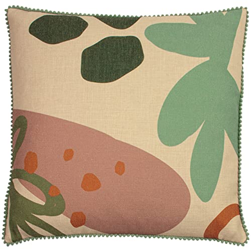 furn. Blume Kissen, Polyester, Natürlich, 45 x 45 cm von furn.