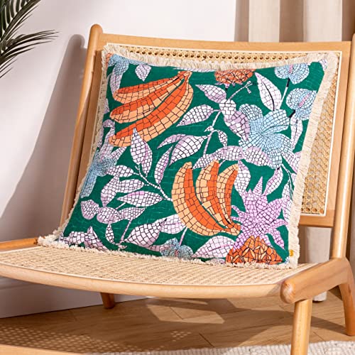 furn. Cypressa Kissen mit Blumenmosaik-Federn, gefüllt furn. Cypressa Kissen mit Blumenmosaik-Federn, gefüllt von furn.