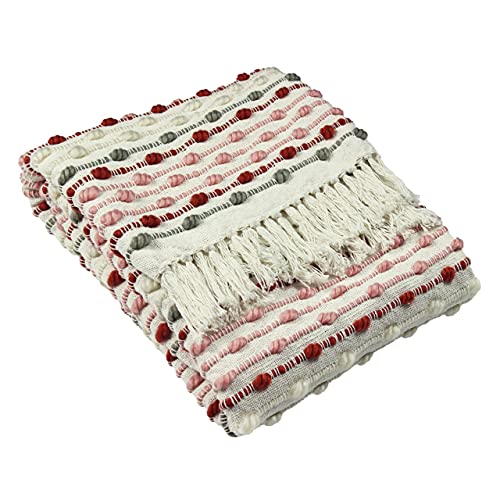 furn. Dhadit Überwurf, Polyester, Blush, 130 x 180cm von furn.