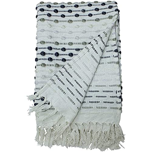 furn. Dhadit Überwurf, Polyester, grau, 130 x 180cm von furn.