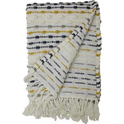 furn. Dhadit Überwurf, Polyester, Ocker, 130 x 180 cm von furn.