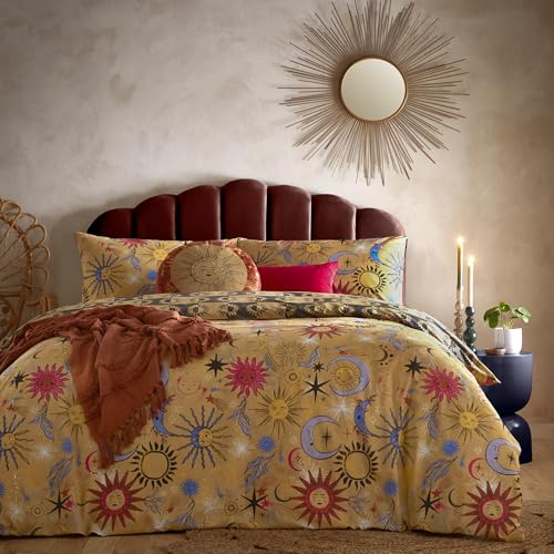 Furn. Wende-Bettwäscheset „Ethereal Star“ – Goldrost – Doppelbett von furn.
