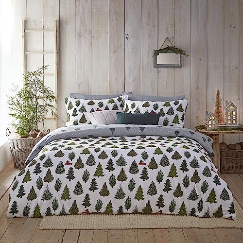 furn. Evergreen Bettwäsche-Set für Super-King-Size-Betten, Kieferngrün furn. Evergreen Bettwäsche-Set für Super-King-Size-Betten, Kieferngrün von furn.