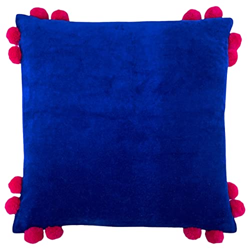furn. Hoola Kissen mit Polyester-Füllung, Baumwolle, Blau/Rosa von furn.