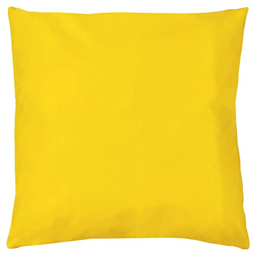 furn. Kissen mit Füllung aus Polyester, gelb, 43 x 43 cm von furn.