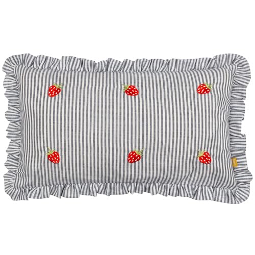 furn. Les Fruites bestickter Rüschen-Kissenbezug – Erdbeeren – 30 x 50 cm furn. Les Fruites bestickter Rüschen-Kissenbezug – Erdbeeren – 30 x 50 cm von furn.