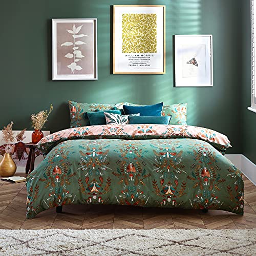 furn. Luna Wood Bettwäsche Set, Polyester-Baumwolle, Farngrün, Einzel furn. Luna Wood Bettwäsche Set, Polyester-Baumwolle, Farngrün, Einzel von furn.