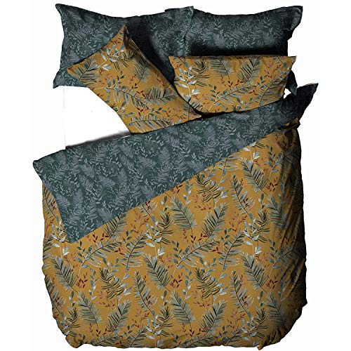 furn. Mazari Bettbezug-Set, Senf, Doppelbett von furn.