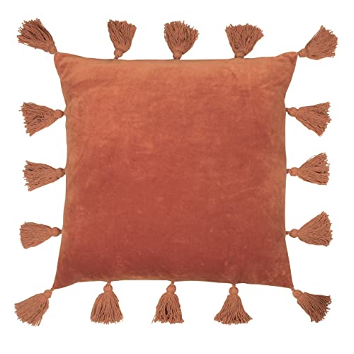 furn. Medina Feder gefüllt Kissen, Baumwolle, Rust, 45 x 45cm von furn.