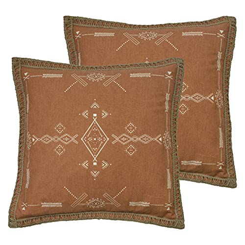 furn. Mini Inka Twin Pack Feather Gefüllte Kissen, Baumwolle, Terrakotta, 45 x 45cm, 2 furn. Mini Inka Twin Pack Feather Gefüllte Kissen, Baumwolle, Terrakotta, 45 x 45cm, 2 von furn.