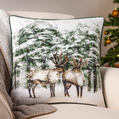 furn. Möbel. Klassische Rentier -Samt -Pipe -Kissenbedeckung furn. Möbel. Klassische Rentier -Samt -Pipe -Kissenbedeckung von furn.