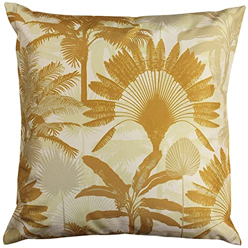 Evans Lichfield Palms Outdoor Polyester gefülltes Kissen, Ocker, 43 x 43cm von furn.