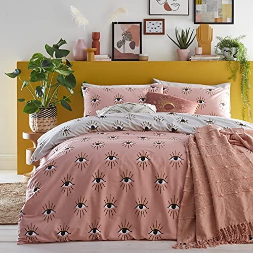 furn. Theia Duvet Cover Set, Blush, 200 x 200 cm von furn.