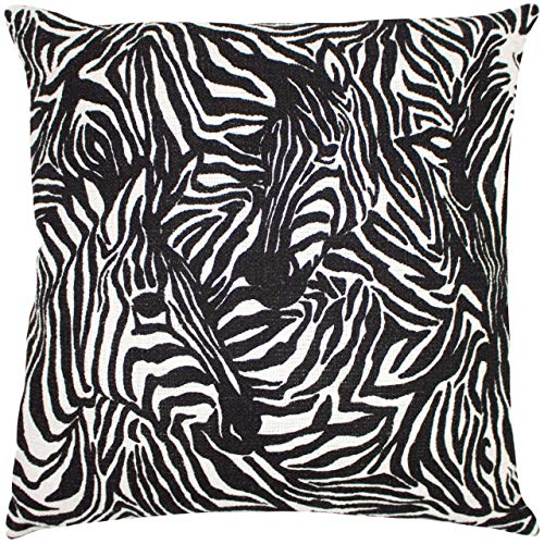 furn. Verstecktes Zebra Polyester gefülltes Kissen, Baumwolle, Schwarz, 50 x 50cm furn. Verstecktes Zebra Polyester gefülltes Kissen, Baumwolle, Schwarz, 50 x 50cm von furn.