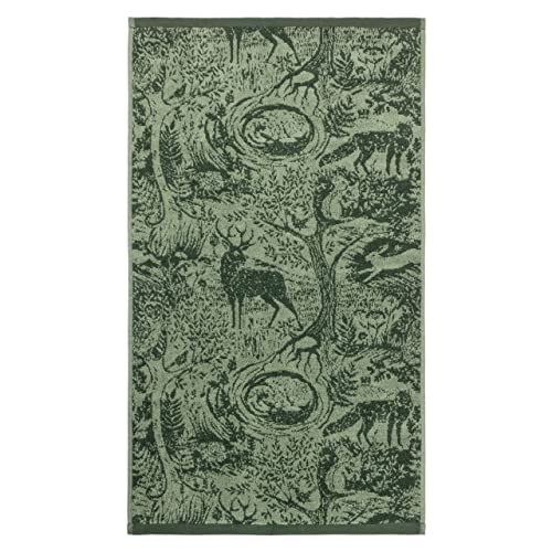 furn. Winter Woods Handtuch-Set, Baumwolle, Smaragdgrün, 4-teilig von furn.