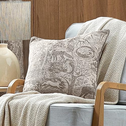 furn. Winterwald-Kissen, gefüllt, Chenille-Federn von furn.