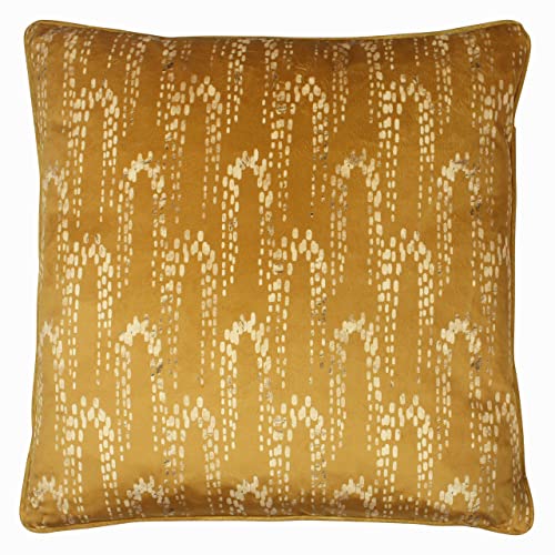 furn. Wisteria Polyester füllte Kissen, Gold, 50 x 50cm von furn.