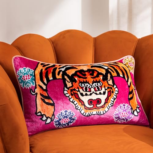 furn. Year of The Tiger Kissen mit Samtfüllung, Polyester von furn.