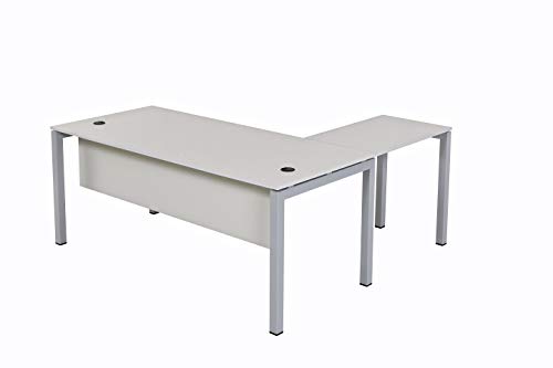 furni24 Schreibtisch Tetra 180 cm grau Winkelschreibtisch Homeoffice Seminartisch Anbautisch rechts o. Links montierbar furni24 Schreibtisch Tetra 180 cm grau Winkelschreibtisch Homeoffice Seminartisch Anbautisch rechts o. Links montierbar von furni24