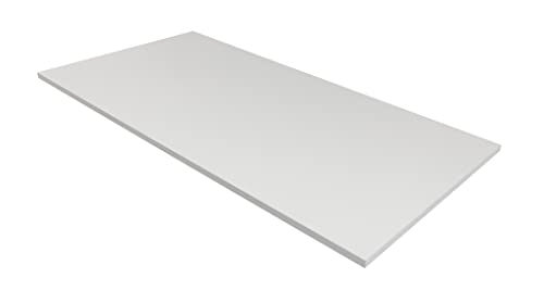 furni24 Tischplatte 140x80cm Schreibtischplatte–Perfekt für höhenverstellbare Schreibtische, Computertisch Gaming-Tisch, Mehrzwecktisch, Esstische und mehr –25mm stabile Tischplatte langlebig, Grau von furni24