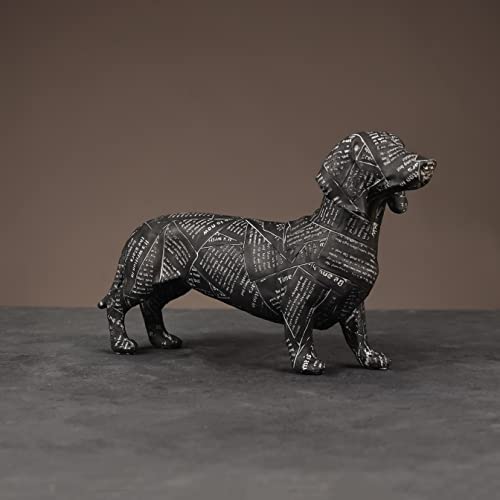 furni24 Wohnaccessoires Deko, Handgefertigt, Dekoartikel, Skulpturen,Statuen (Hunde skulptur/Schwarz) von furni24