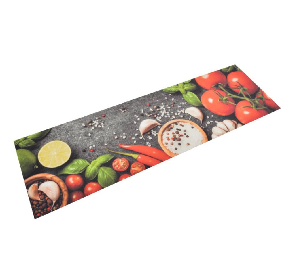 Fußmatte Küchenteppich Waschbar Gemüse 45x150 cm Samt, furnicato, Rechteckig von furnicato