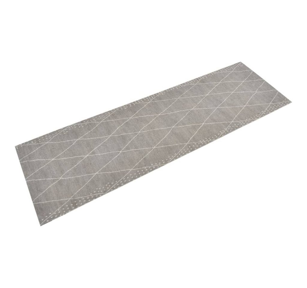 Fußmatte Küchenteppich Waschbar Raute 60x180 cm Samt, furnicato, Rechteckig von furnicato