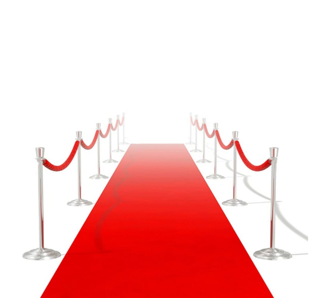 Fußmatte Roter Teppich 1 x 20 m Extra Schwer 400 g/m², furnicato, Rechteckig von furnicato