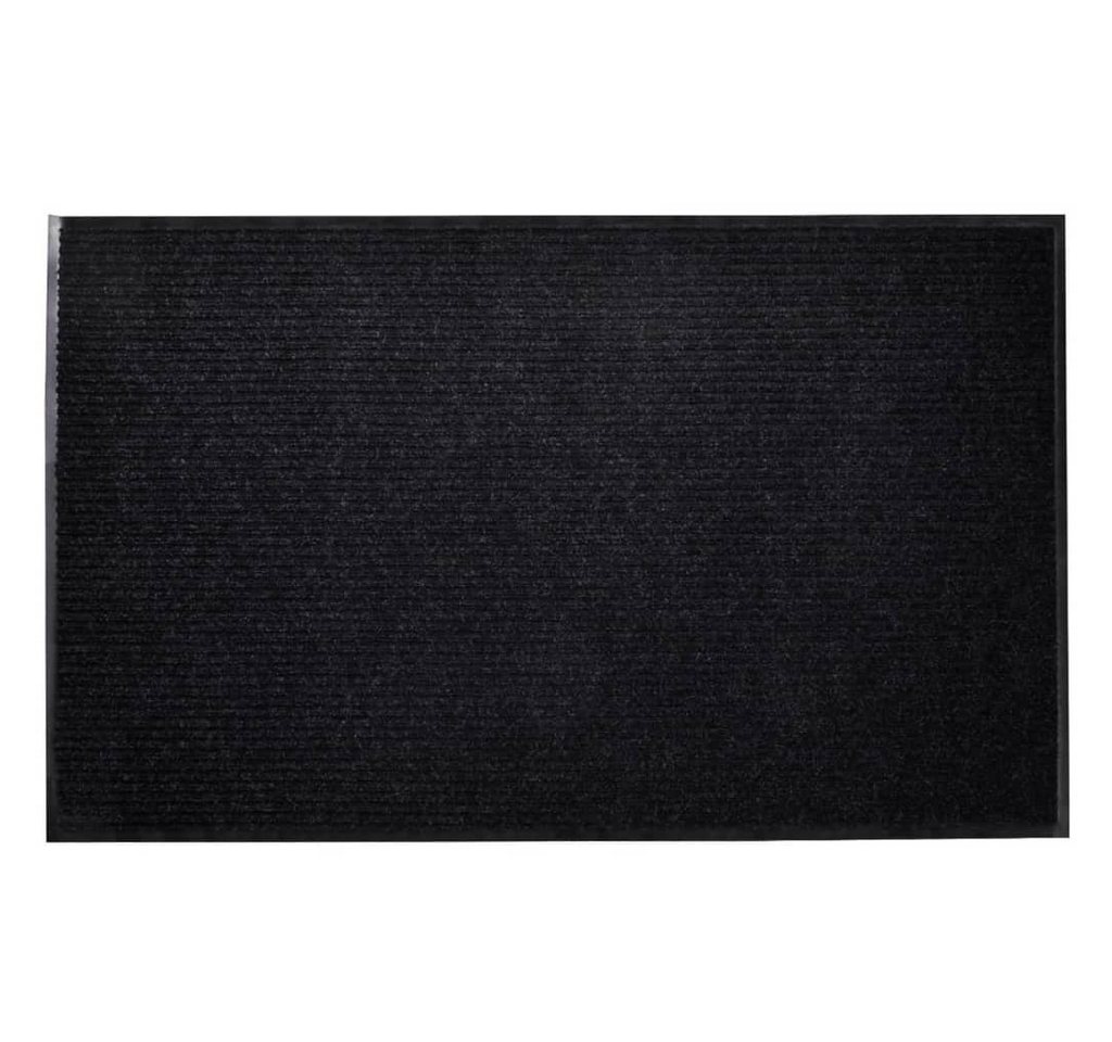Fußmatte Schwarze PVC Türmatte 90 x 120 cm, furnicato, Rechteckig von furnicato