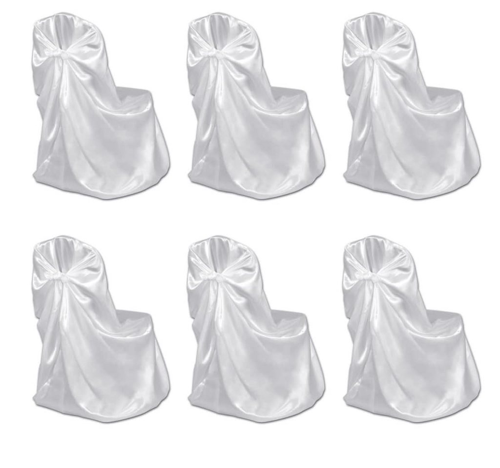 Hussen-Set 6 x Stuhlhusse für Hochzeit Bankett weiß, furnicato von furnicato