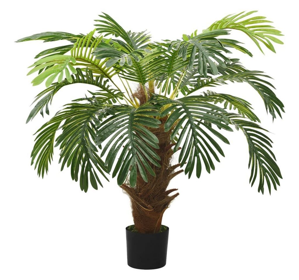 Kunstpflanze Künstliche Palme Cycas mit Topf 90 cm Grün, furnicato, Höhe 90 cm von furnicato